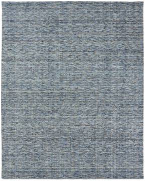 Kalaty TERRA Blue Rectangle 2x3 ft Wool and Silkette Carpet 135160