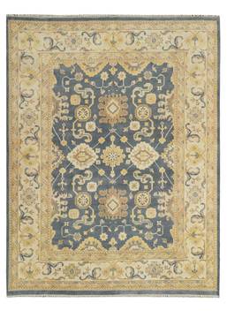 Kalaty UMBRIA Blue Rectangle 6x9 ft Wool Carpet 135257