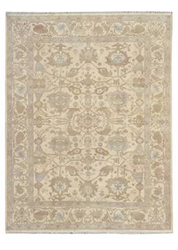 Kalaty UMBRIA Beige Rectangle 6x9 ft Wool Carpet 135289