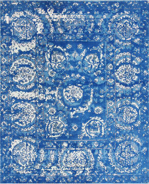 Overdyed Blue Hand Made 8'0" X 10'0"  Area Rug 902-135991