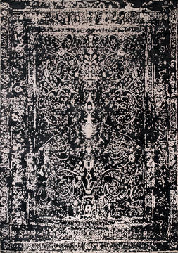 Overdyed Black Hand Made 8'6" X 11'6"  Area Rug 902-135997