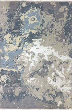 Modern Multicolor Hand Knotted 6'0" X 9'2"  Area Rug 904-136305