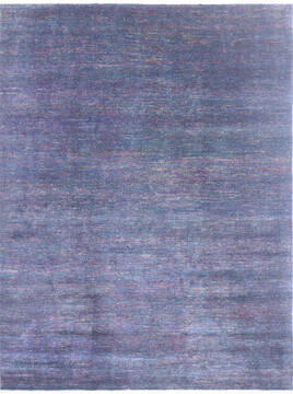 Modern Blue Hand Knotted 8'1" X 10'4"  Area Rug 904-136506