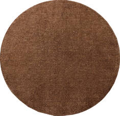 Indian Modern Brown Round 5 to 6 ft Bamboo Silk Carpet 137530