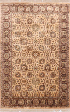 Jaipur Yellow Hand Knotted 3'11" X 6'0"  Area Rug 905-137538