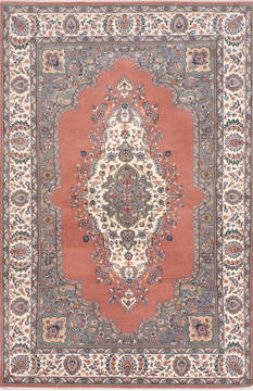 Indian Mahi Purple Rectangle 6x9 ft Wool Carpet 137594