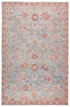 Jaipur Living Boheme Blue Rectangle 9x12 ft Polyester and Cotton Carpet 138363