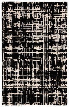 Jaipur Living Clayton Black Rectangle 9x12 ft Wool and Viscose Carpet 138513
