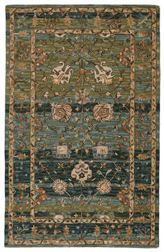Jaipur Living Cardamom Green Rectangle 9x12 ft Wool Carpet 138529