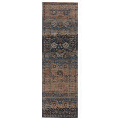 Jaipur Living Myriad Blue Runner 6 to 9 ft Polypropylene and Polyester Carpet 139106