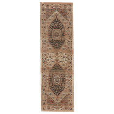 Jaipur Living Myriad Beige Runner 6 to 9 ft Polypropylene and Polyester Carpet 139111