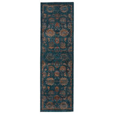 Jaipur Living Myriad Blue Runner 6 to 9 ft Polypropylene and Polyester Carpet 139121