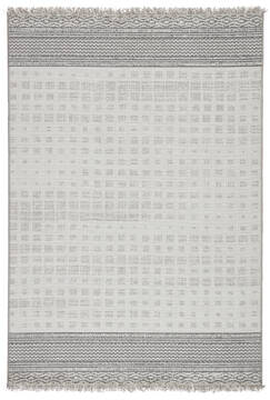 Jaipur Living Tikal Grey Rectangle 2x4 ft Polypropylene and Polyester Carpet 139631
