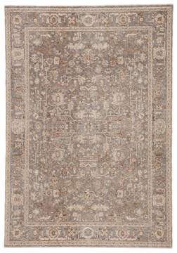 Jaipur Living Valentia Grey Rectangle 8x10 ft Polyester and Viscose Carpet 139698