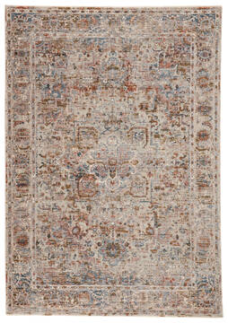 Jaipur Living Valentia Grey Rectangle 6x9 ft Polyester and Viscose Carpet 139701