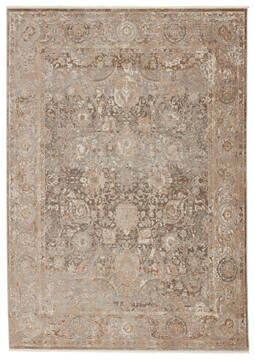 Jaipur Living Vienne Beige Runner 6 to 9 ft Polyester and Viscose Carpet 139737