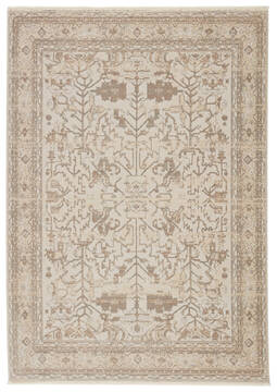 Jaipur Living Vienne White Rectangle 5x8 ft Polyester and Viscose Carpet 139750