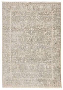 Jaipur Living Vienne Grey Rectangle 5x8 ft Polyester and Viscose Carpet 139760