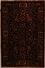 Agra Black Hand Knotted 58 X 85  Area Rug 251-14063 Thumb 0