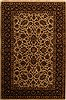 Kashan Beige Hand Knotted 60 X 90  Area Rug 251-14152 Thumb 0
