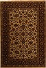 Kashan Beige Hand Knotted 60 X 90  Area Rug 251-14159 Thumb 0