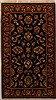 Agra Black Hand Knotted 30 X 52  Area Rug 251-14186 Thumb 0