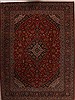 Kashan Red Hand Knotted 100 X 135  Area Rug 251-14248 Thumb 0