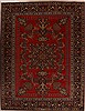 Tabriz Red Hand Knotted 99 X 129  Area Rug 251-14268 Thumb 0