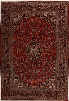 Ardakan Red Hand Knotted 9'9" X 14'2"  Area Rug 251-14278