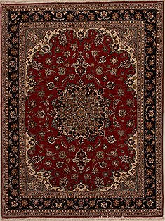 Persian Tabriz Red Rectangle 5x7 ft Wool Carpet 14324