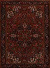 Heriz Red Hand Knotted 77 X 103  Area Rug 251-14391 Thumb 0