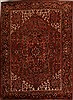 Heriz Red Hand Knotted 98 X 135  Area Rug 251-14447 Thumb 0