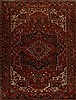Heriz Red Hand Knotted 99 X 1210  Area Rug 251-14452 Thumb 0