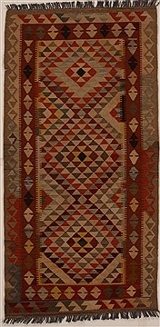 Pakistani Kilim Multicolor Rectangle 3x5 ft Wool Carpet 14571