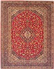 Kashan Red Hand Knotted 911 X 1210  Area Rug 100-14734 Thumb 0