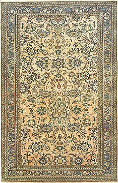 Persian Hamedan Grey Rectangle 7x10 ft Wool Carpet 14784