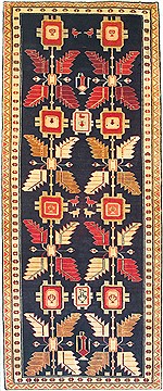 Persian Ardebil Beige Runner 6 to 9 ft Wool Carpet 14818