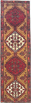 Sarab Red Runner Hand Knotted 2'6" X 8'6"  Area Rug 100-14820