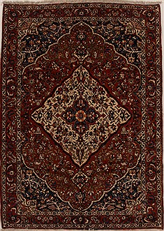 Bakhtiar Red Hand Knotted 7'2" X 10'0"  Area Rug 100-14971
