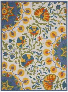 Nourison Aloha Multicolor Rectangle 7x10 ft Polypropylene Carpet 140709