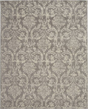 Nourison Jubilant Grey Rectangle 7x10 ft Polypropylene Carpet 141429