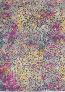 Nourison Passion Yellow Rectangle 4x6 ft Polypropylene Carpet 142186