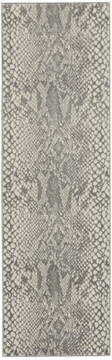 Nourison Solace Beige Runner 6 to 9 ft Polypropylene Carpet 142677
