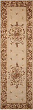 Nourison Ashton House Beige Runner 6 to 9 ft Wool Carpet 142985
