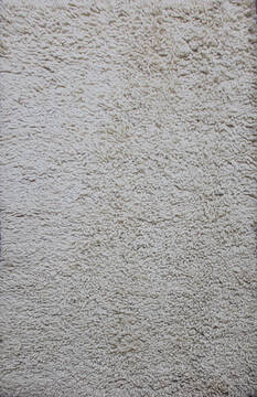Indian Shaggy Grey Rectangle 4x6 ft Wool Carpet 143403