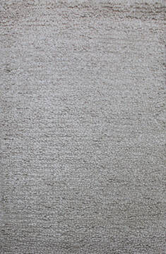Indian Shaggy Grey Rectangle 4x6 ft Wool Carpet 143495