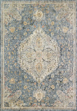 Dynamic SAVOY Blue Rectangle 5x8 ft  Carpet 144347