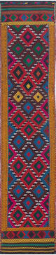 Kilim Multicolor Runner Hand Knotted 2'2" X 9'7"  Area Rug 700-145046