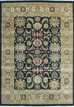 Indian Kashan Multicolor Rectangle 8x10 ft Wool Carpet 145268