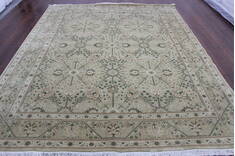 Persian Beige Hand Knotted 8'2" X 9'10"  Area Rug 902-146605